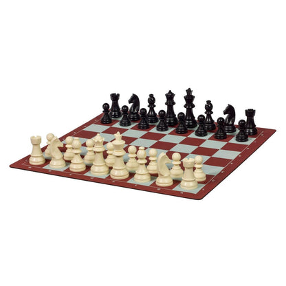 Rullattava Shakkilauta ja Staunton Shakkinappulat | 45 cm-Muovishakki-TiberianChess.fi