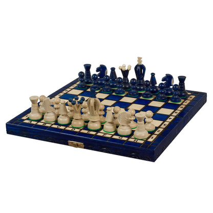 KING'S BLUE Chess Set | 38cm