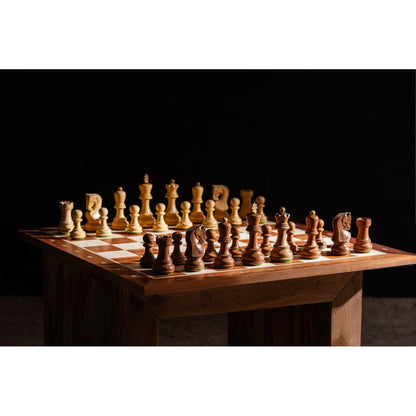 Shakkilauta MAHONKI-Puinen Shakkilauta-TiberianChess.fi