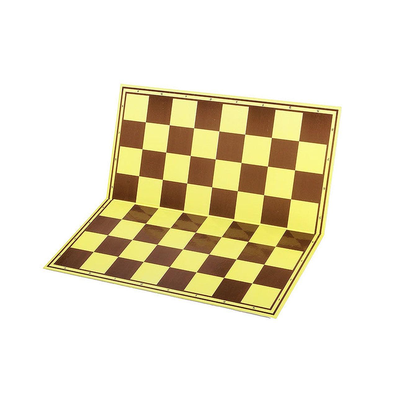 Package Deal - 10 pcs Foldable Cardboard Chessboard + 10 pcs Chess Pieces MARSHALL