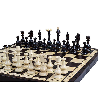 BESKIDA Shakkipeli | 46cm-Taitettava Koristeellinen Shakkisetti-TiberianChess.fi