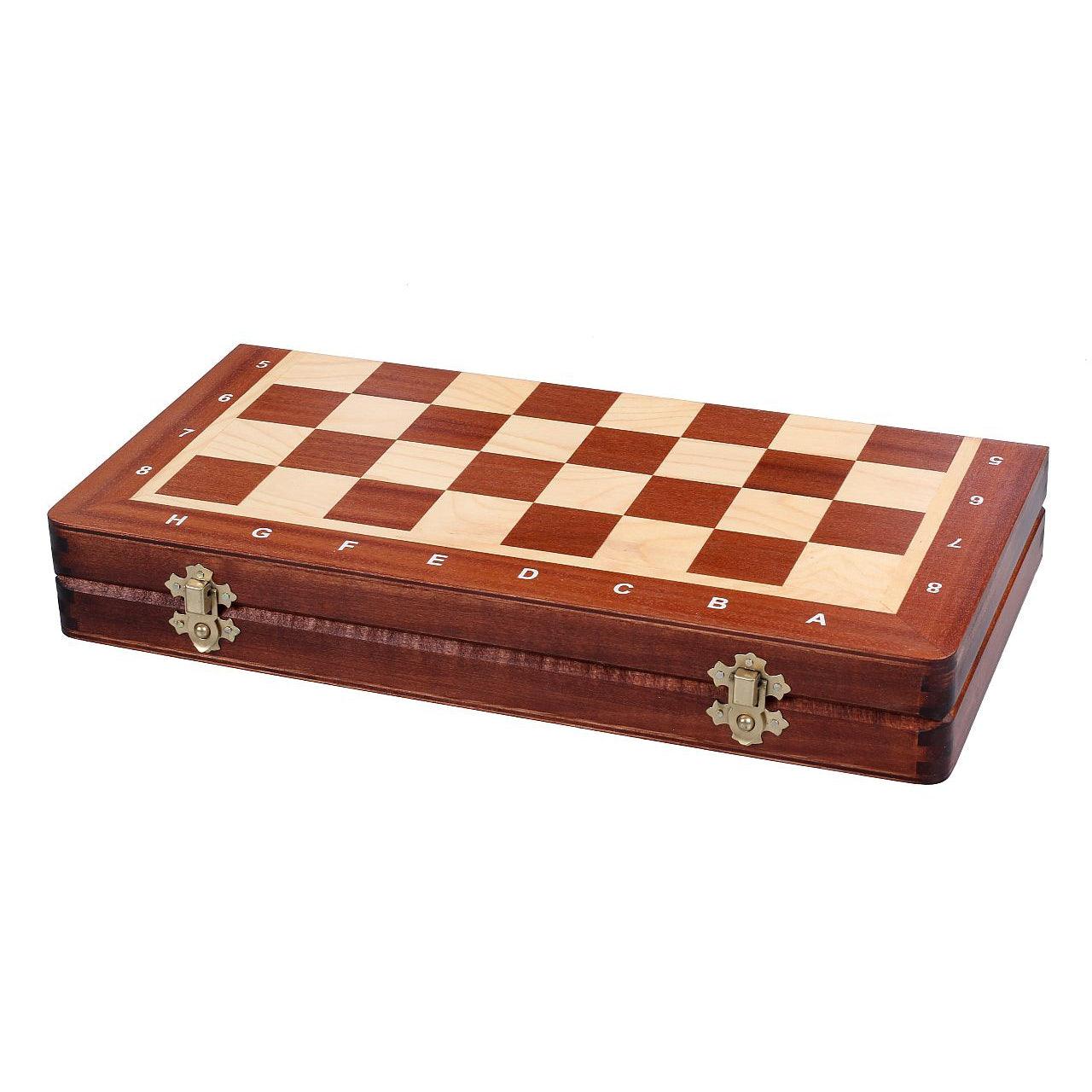 COMPACT STAUNTON Shakkipeli | 35cm-Taitettava Virallinen Shakkisetti-TiberianChess.fi