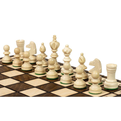 EASTERLING Shakkipeli | 35cm-Taitettava Perinteinen Shakkisetti-TiberianChess.fi