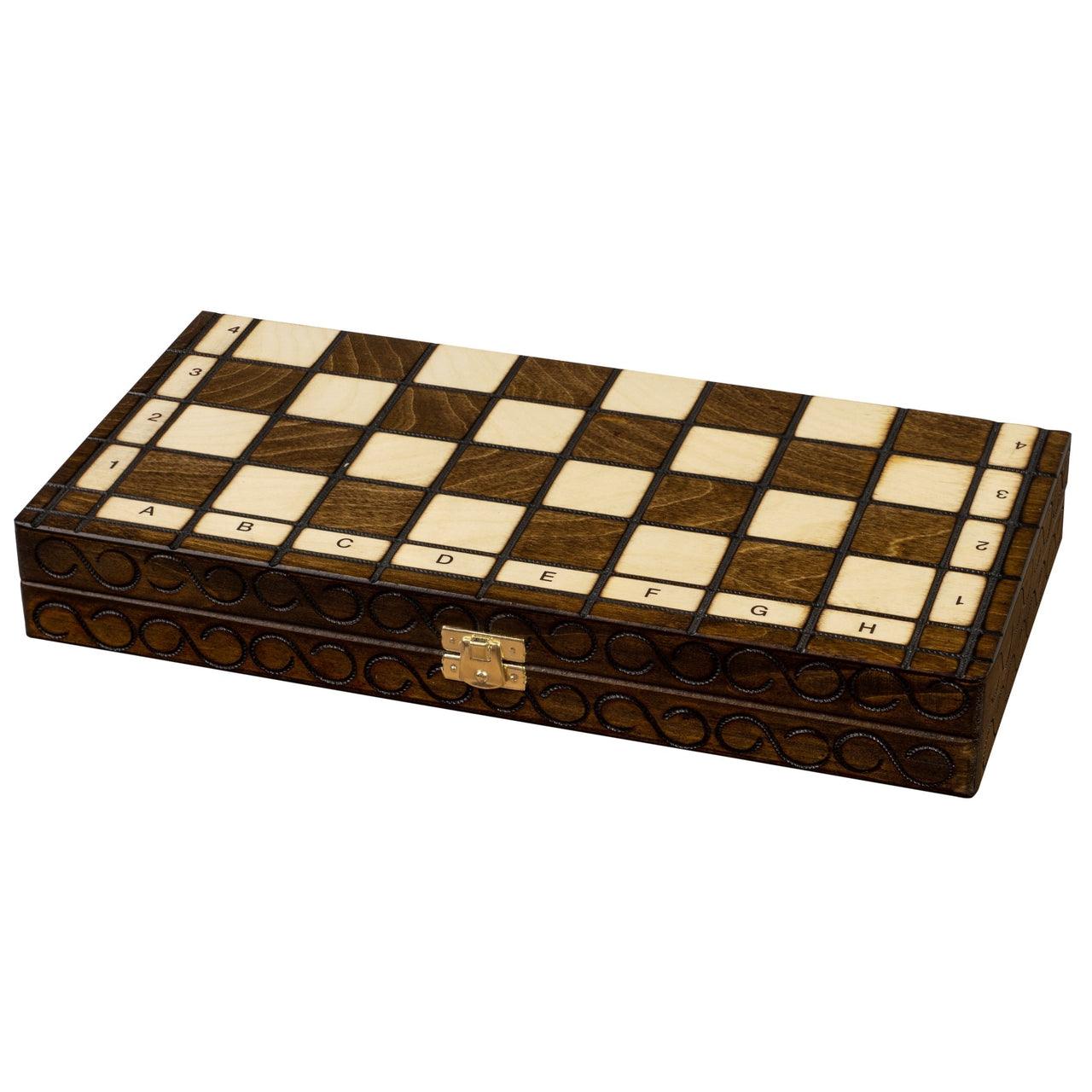 EASTERLING Shakkipeli | 35cm-Taitettava Perinteinen Shakkisetti-TiberianChess.fi