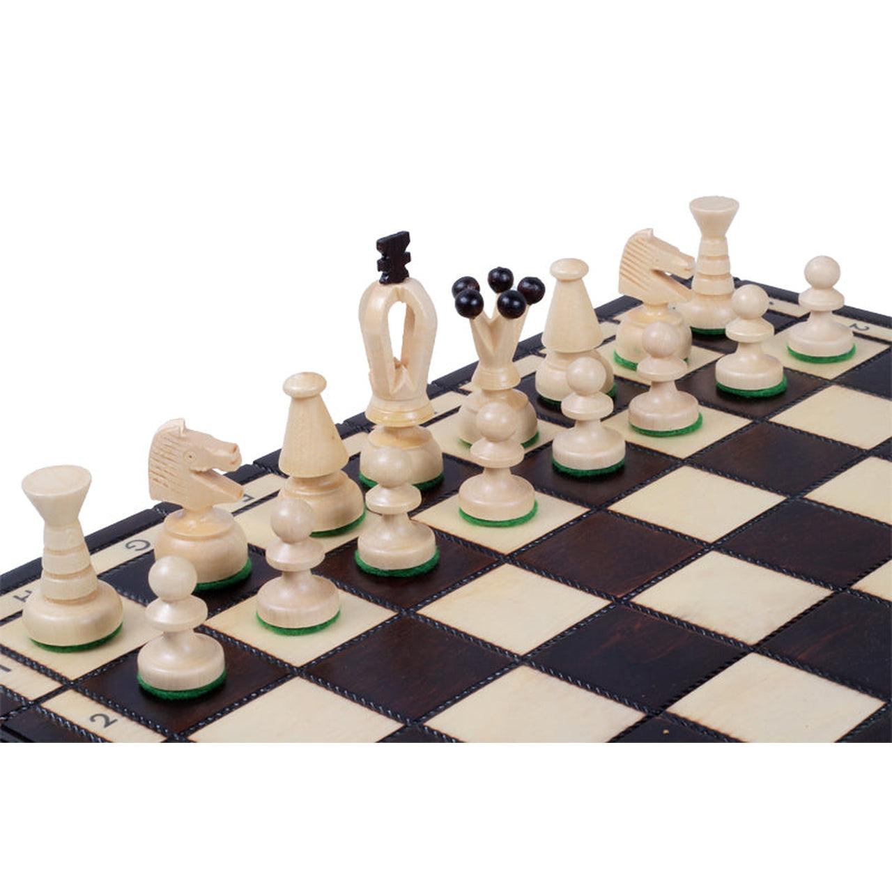 KING'S BROWN Shakkipeli | 38cm-Taitettava Perinteinen Shakkisetti-TiberianChess.fi