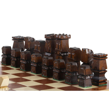 ORAWA Shakkipeli | 50cm-Taitettava Koristeellinen Shakkisetti-TiberianChess.fi