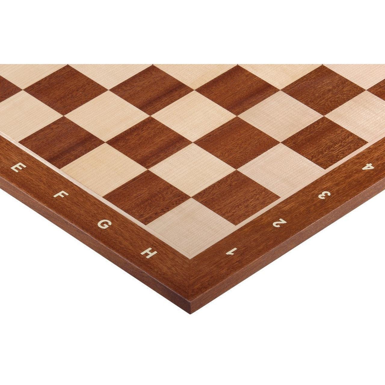 Chess Board MAHOGANY & Chess Pieces GERMAN STAUNTON