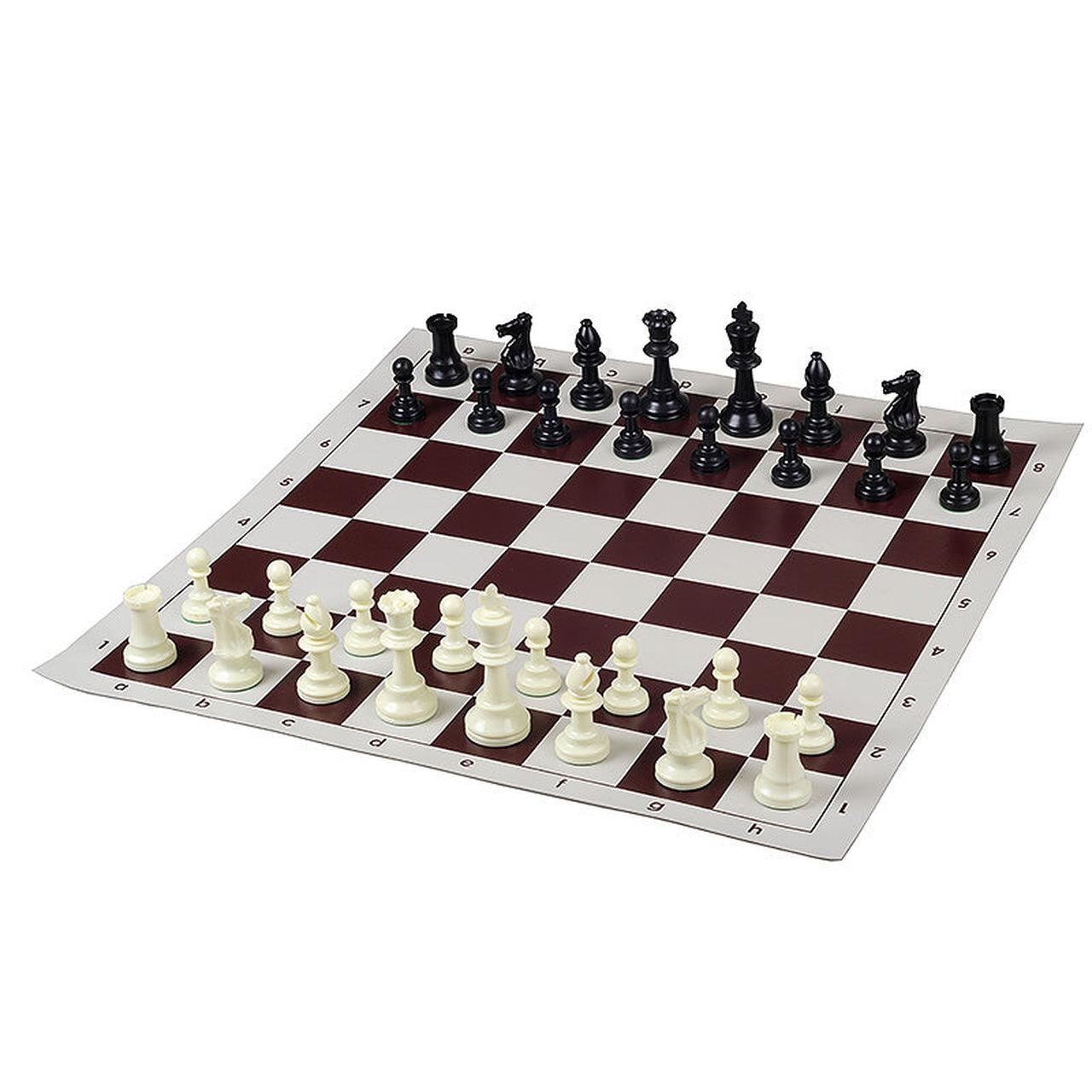 Vinyyli Shakkilauta Rullattava | 51cm-Muovinen Shakkilauta-TiberianChess.fi